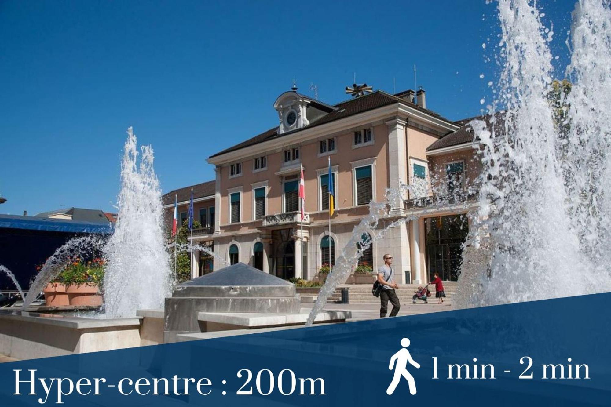 Homey Superchill - Appartement Moderne Et Tout Equipe - Netflix Et Wifi Inclus - Situe En Hyper-Centre - Proche Geneve Annemasse Exterior foto